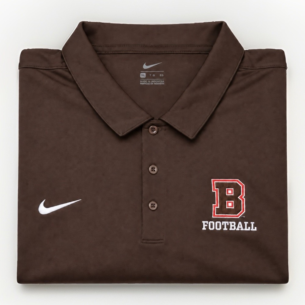 Brown University College Brown Football Nike Polo Shirt Men's 3XL Dri-Fit